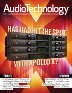 AudioTechnology. The magazine for sound engineers & recording musicians 55 - March 7, 2019 | ISSN 1440-2432 | CBR 96 dpi | Bimestrale | Professionisti | Audio Recording | Tecnologia | Broadcast
Since 1998 AudioTechnology Magazine has been one of the world’s best magazines for sound engineers and recording musicians. Published bi-monthly, AudioTechnology Magazine serves up a reliably stimulating mix of news, interviews with professional engineers and producers, inspiring tutorials, and authoritative product reviews penned by industry pros. Whether your principal speciality is in Live, Recording/Music Production, Post or Broadcast you’ll get a real kick out of this wonderfully presented, lovingly-written publication.