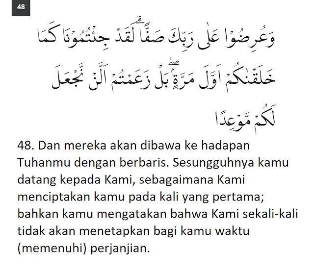 Surah Al Kahfi Ayat 48