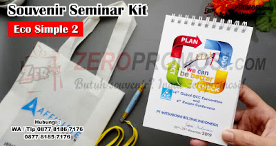 Produsen Paket Seminar Kit Eco Simple Promosi Custom Logo, Souvenir Seminar Kit Eco Ramah Lingkungan, Seminar Kit SK-ECO SIMPLE 2 Cetak logo