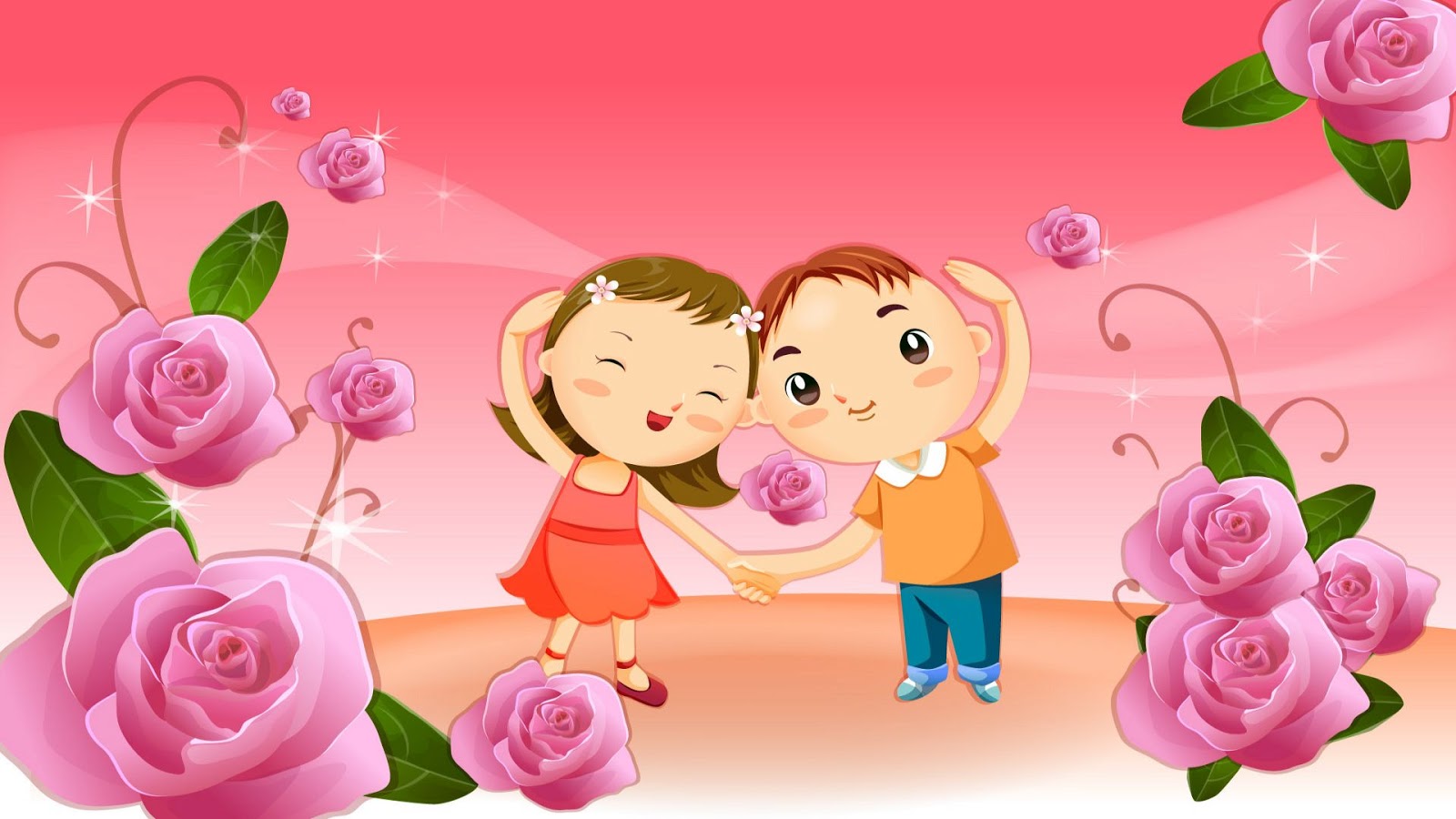 55 Wallpaper Kartun Cinta Romantis Terbaru Bangiz