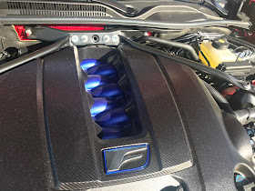 Engine detail in 2020 Lexus RC-F