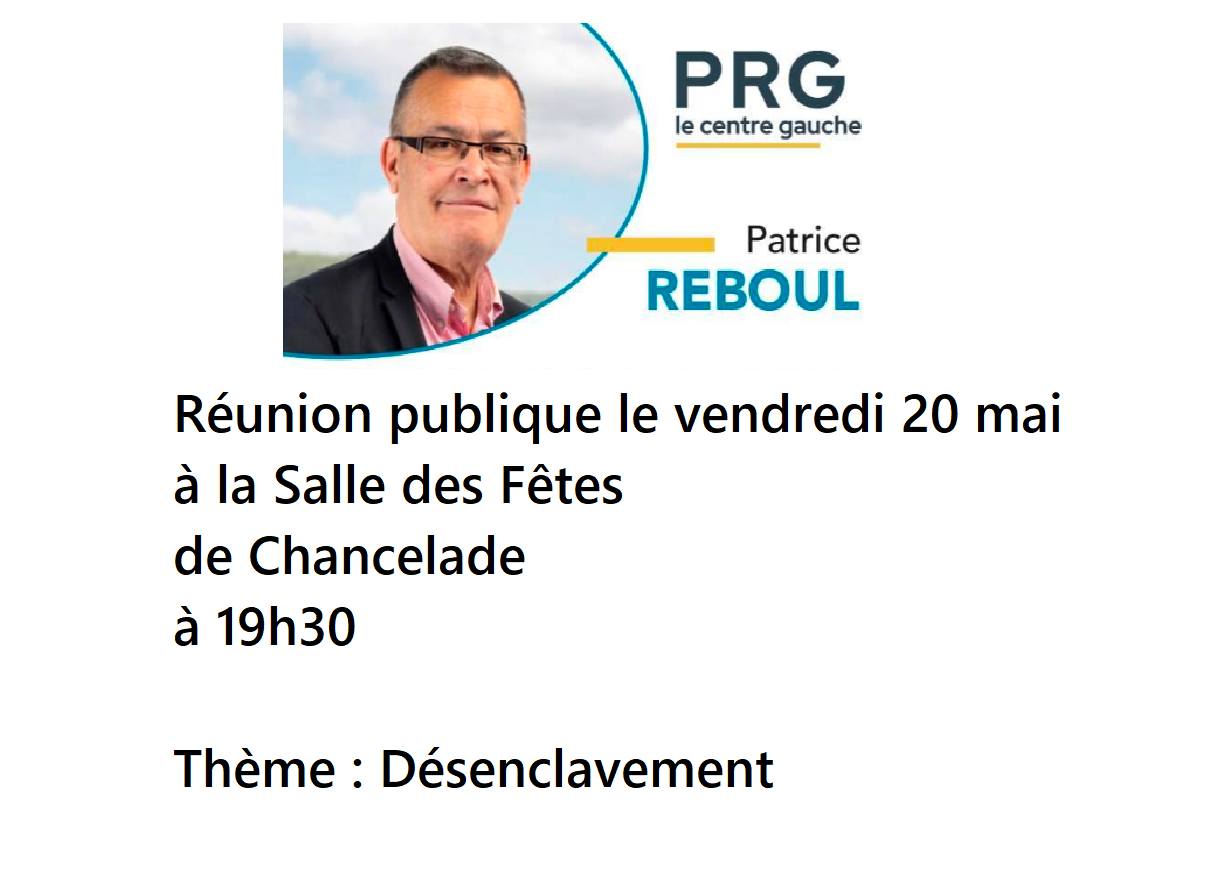 Patrice Reboul législatives 2022 réunion publique