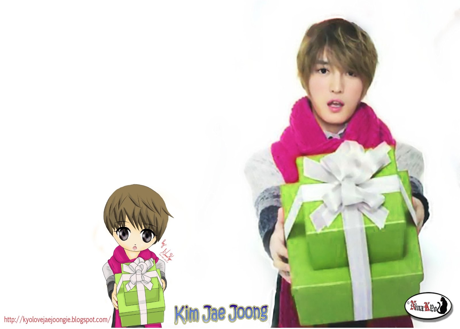 Kim Jaejoong gave gifts FanArt by NinaKyo  Kyo Love 