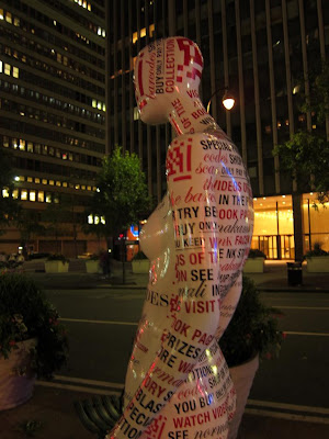 Roadside display at Times Square