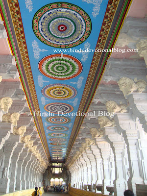 Picture of Longest corridor with painting of Rameswaram Temple Tamilnadu HQ