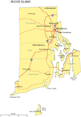 Rhode Island map