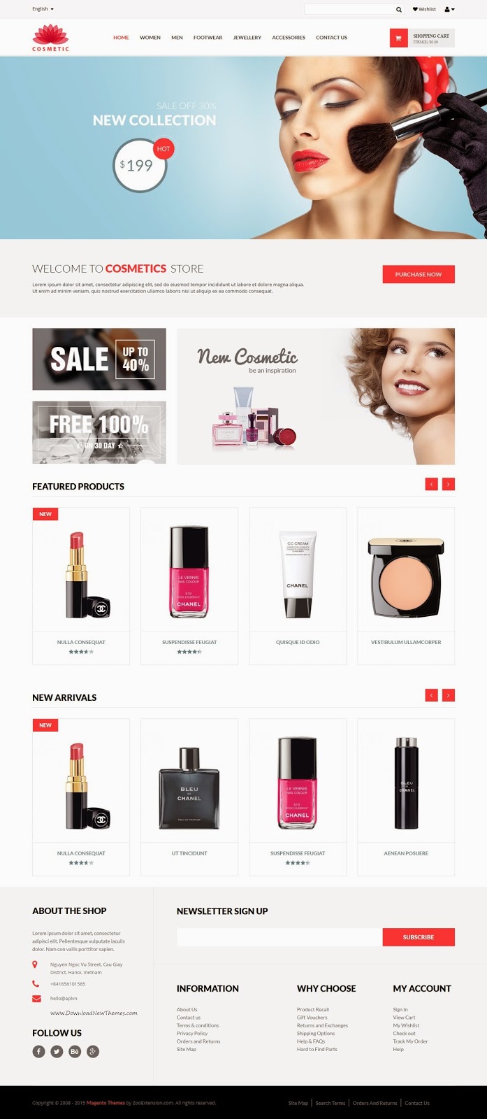 Spa and Beauty Parlar Responsive Magento Theme