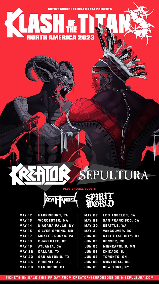 Kreator Brings the Klash of the Titans Tour with Sepultura to LA!