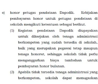 Gaji Operator Sekolah Sesuai Juknis BOS 2018