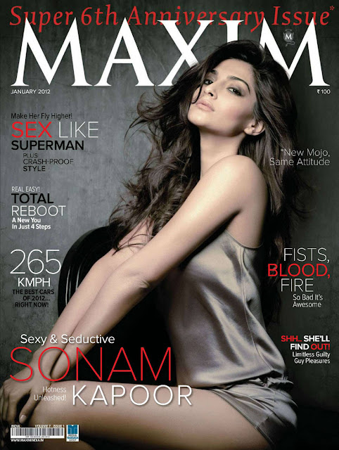  Sonam Kapoor’s Seductive Look in Maxim Magazine