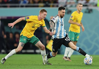 الأرجنتين تفوز على أستراليا وتتأهل لربع النهائي
