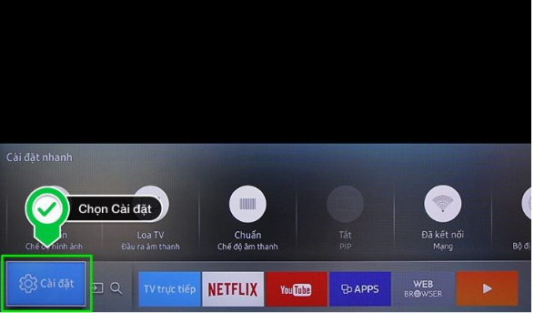 Cách 2: Cập nhật phần mềm tivi Samsung