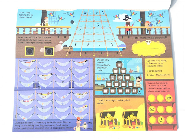 na zdjęciu okręt piracki i matematyczne zadania tekstowe z motywem pirackim