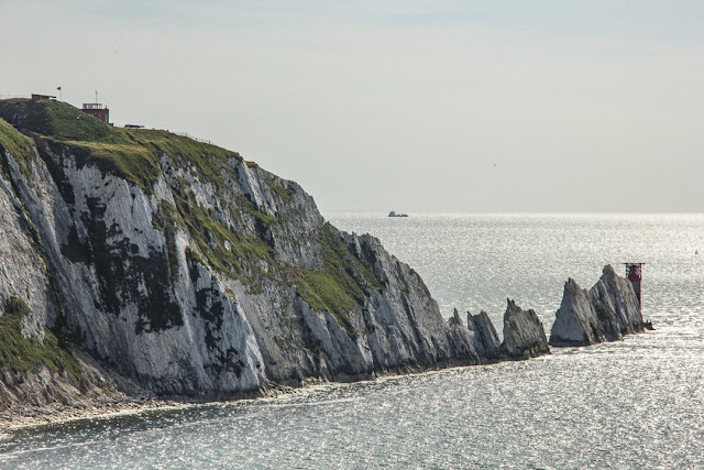 The Needles, Isle of Wight, landmark, cliffs, sea