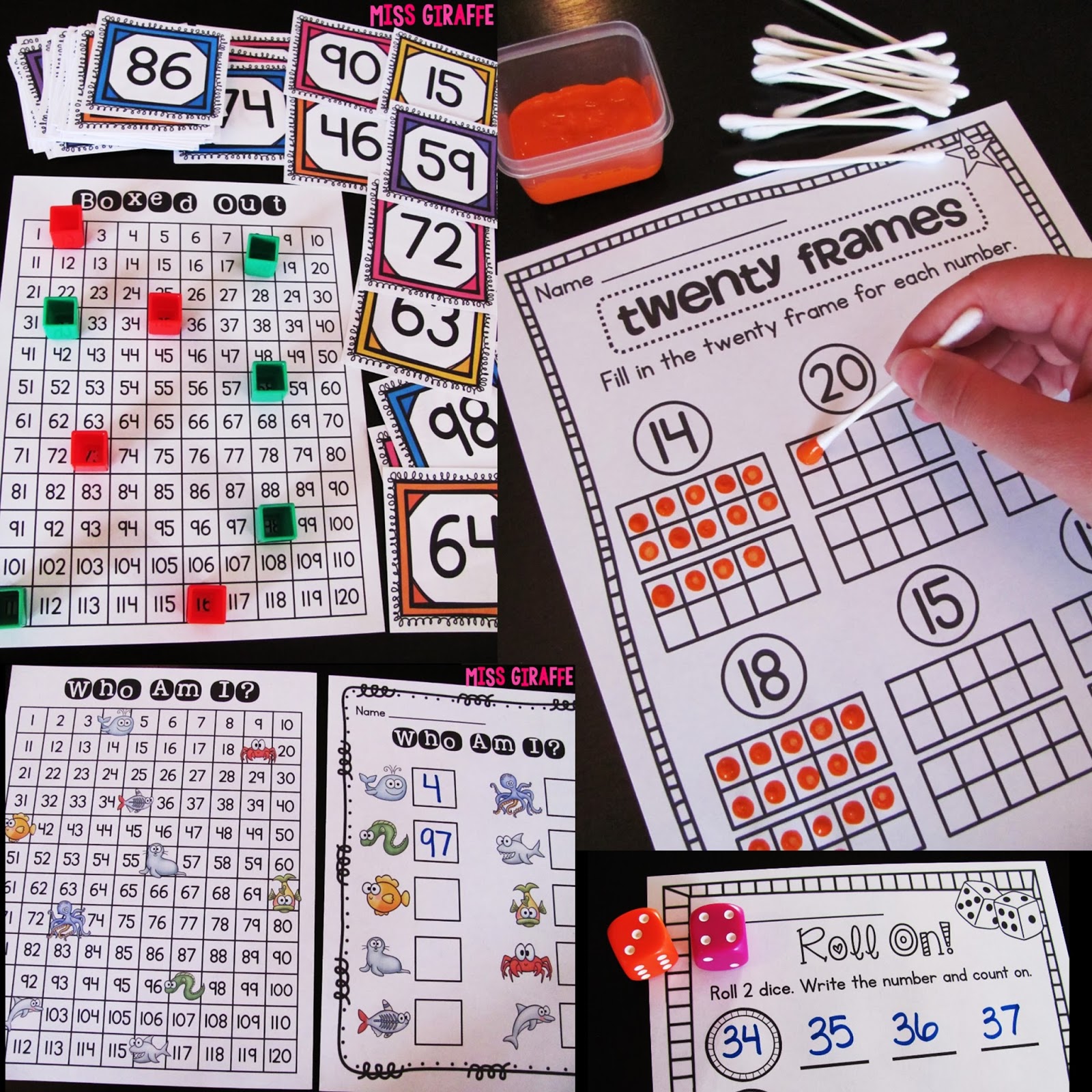 Miss Giraffe's Class: First Grade Math Ideas For The Entire Year!