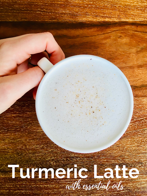 bulletproof turmeric latte with essential oils - www.mywholefoodfamily.com