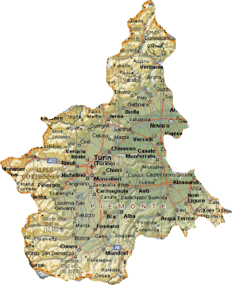 Piemonte Mappa Cartina della Citta