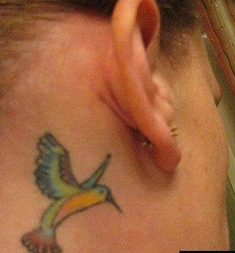 cross tattoos behind ear. Tattoos Behind Ear