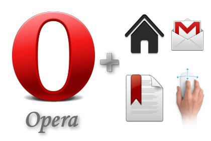 Opera 15 調校心得__首頁+滾輪換頁(滑鼠手勢)+書籤列+Gmail