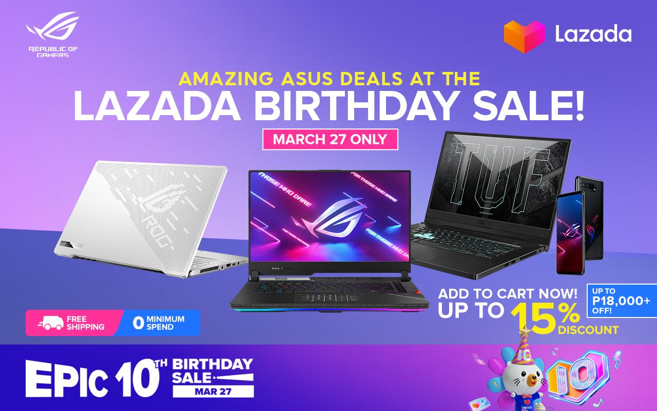 ROG x Lazada Birthday Sale ROG x Lazada Birthday Sale