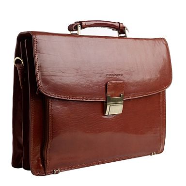 brown leather suitcase. rown leather briefcase