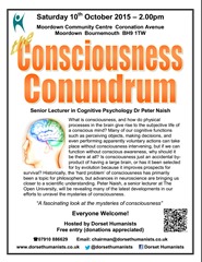 Consciousness Conundrum 10 October 2015