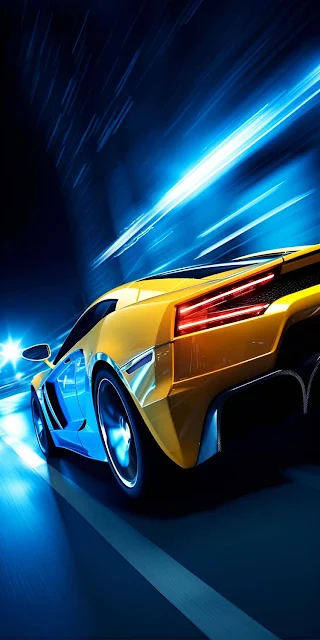 Lamborghini Wallpaper, Lambo, Yellow, Back, Hd Wallpaper, Phone Backgrounds, iPhone Wallpapers