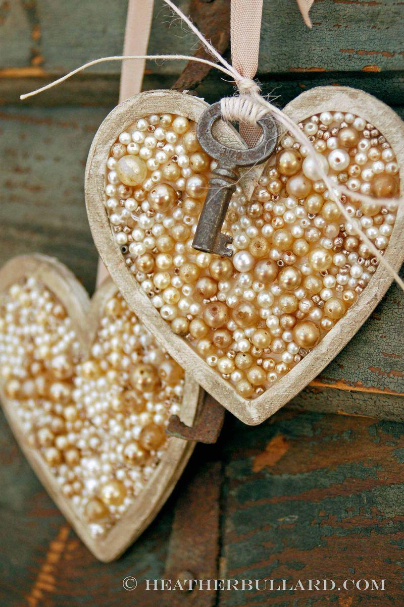 Wooden hearts craft