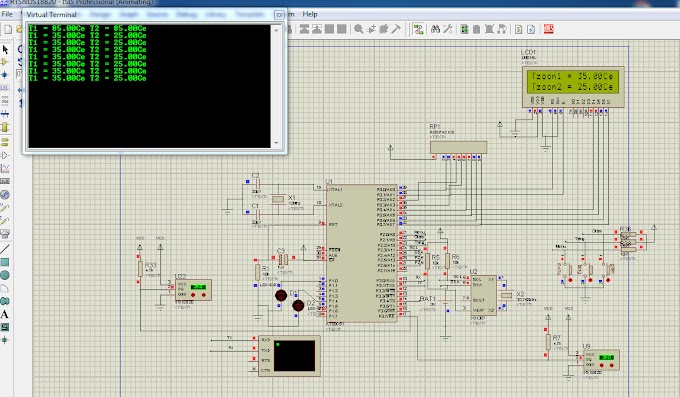 Đo nhiệt độ 2 kênh DS18B20 - Hiển thị LCD 16x2