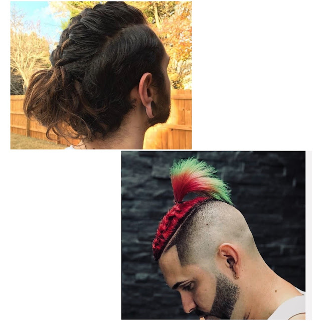 Faux hawk braid for Men with Short Hair