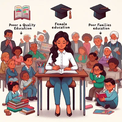 Ilustrasi pendidikan dan kemiskinan