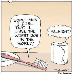 Funny Tissue And Brush Comic