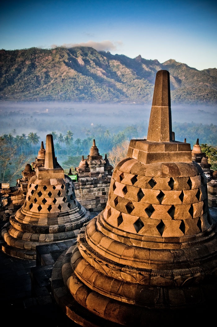 Borobudur Buddhist temple, Indonesia