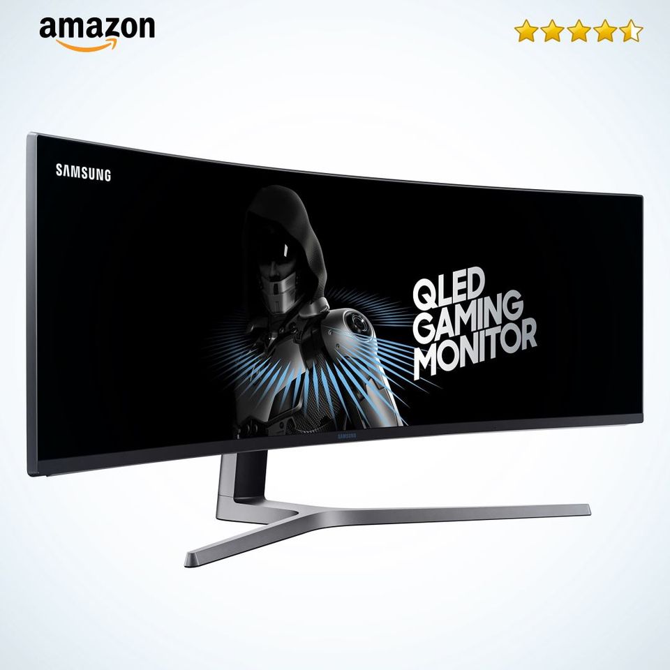 Samsung Monitor Gaming 49 Super UltraWide QLED, Resolución 3840 x 1080, 144 Hz (Modelo LC49HG90DMLXZX)