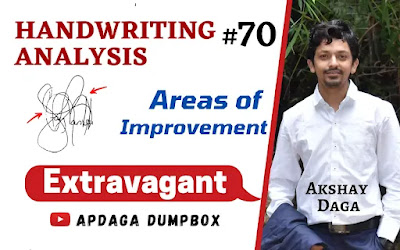 Handwriting Analysis #70: [Areas of Improvement] (9/18) Extravagant | Graphology by APDaga