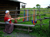 Weaving outdoors