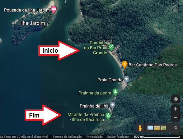 Trilha na Ilha de Itacuruçá da Praia Grande da Ilha de Itacuruçá até o Mirante da Prainha (com mapa, videos e fotos)