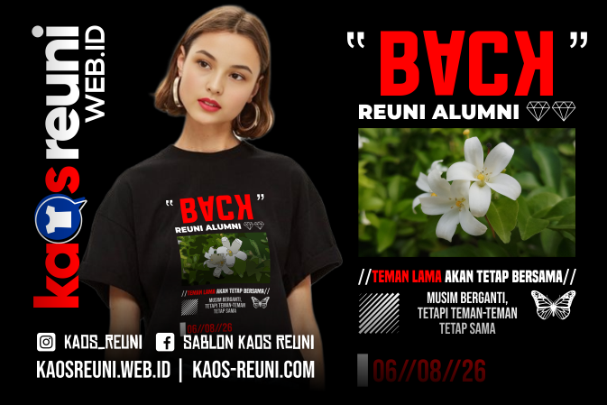 Desain Kaos Reuni Kaos Kelas Street Wear Style