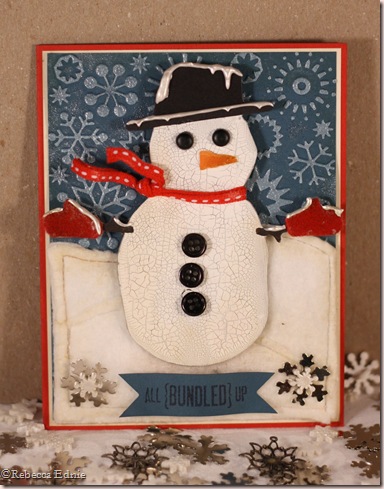 snowman on snowy hills