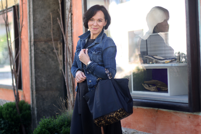 Little Black Dress with Denim Jacket