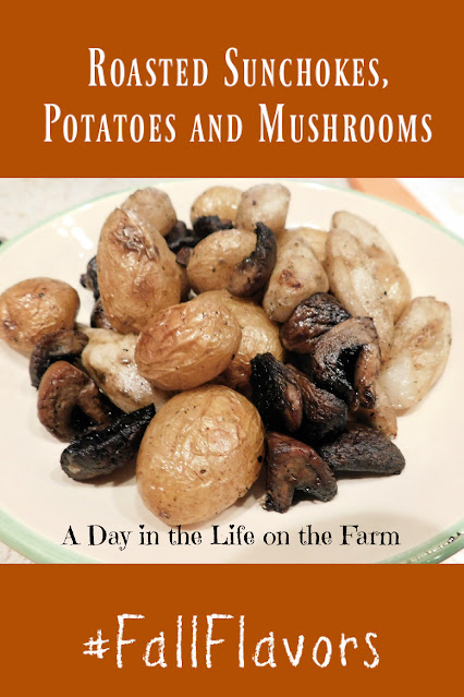 Roasted Sunchokes, Potatoes and Mushrooms