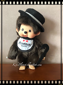 kiki monchhichi cane chapeau charlie chaplin sekiguchi