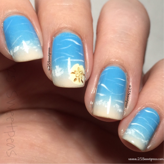 Amazon.com: Summer Press on Nails Short Square French Tip Fake Nails Full  Cover False Nails with Blue Sea Wave and Birds Designs Glossy False Nails  with Nail Glue Artificial Acrylic Nails for