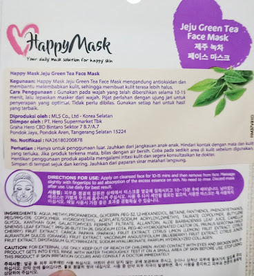 Happy Mask Anti Oxidant Jeju Green Tea