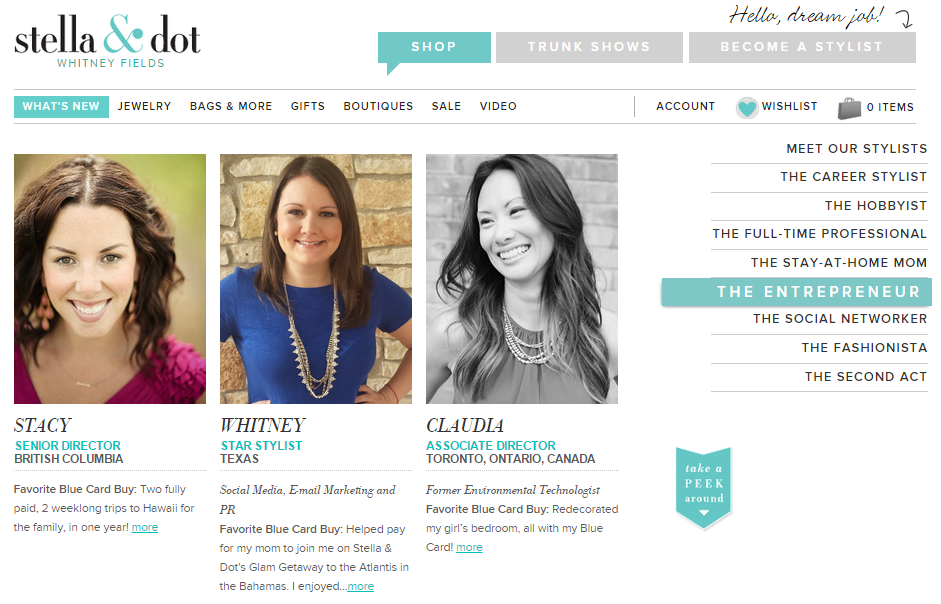  Entrepreneur Feature for Whitney Fields, Stella & Dot Stylist and Associate Director 
