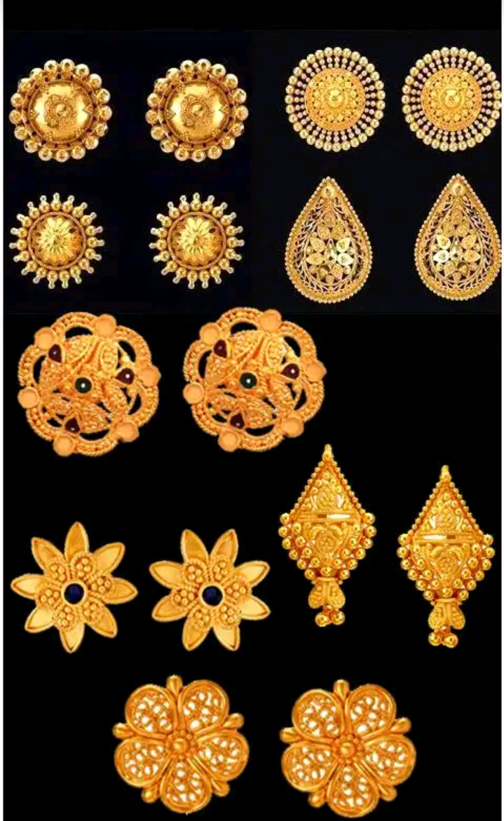 Top Earring Designs - Top Earrings - New Designs of Gold,Stone Earrings for Girls Images, Pictures - kaner dul - NeotericIT.com