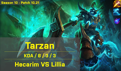 Tarzan Hecarim JG vs Lillia - KR 10.21