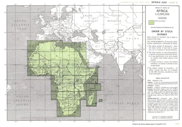تحميل الخرائط الطبوغرافية لأفرقيا Africa 1:2,000,000
