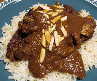 Chicken Mole over white rice