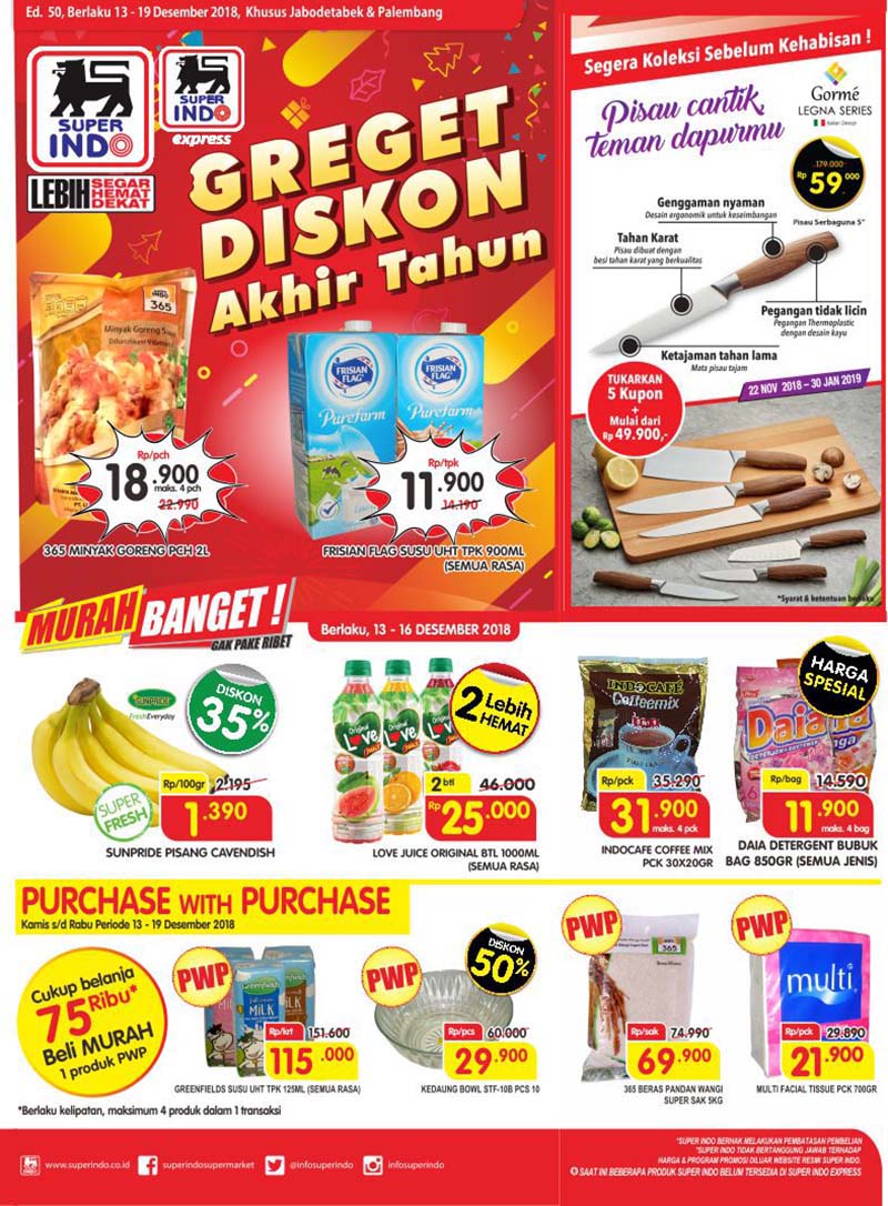 Superindo - Promo Katalog Greget Akhir Tahun Periode 13 - 19 Desember 2018